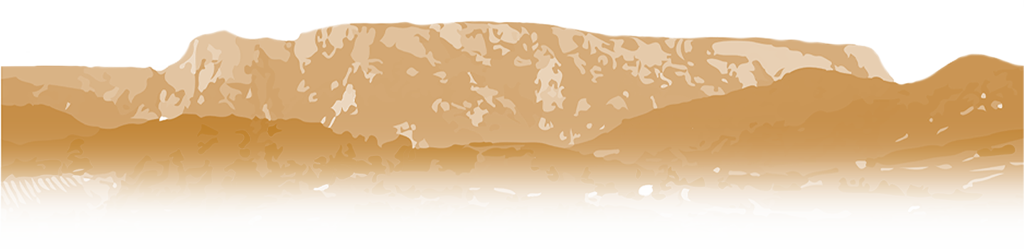 Calque de la première montagne colorisée